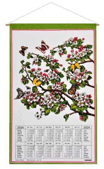 CAL2422 Calendrier kreier 024 fleurs cerisiers papillons