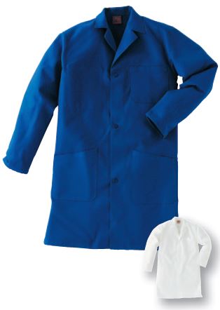 blouse mancheslongues coltransformable fermetureboutons poches coton 0a6 bleuroyal blanc