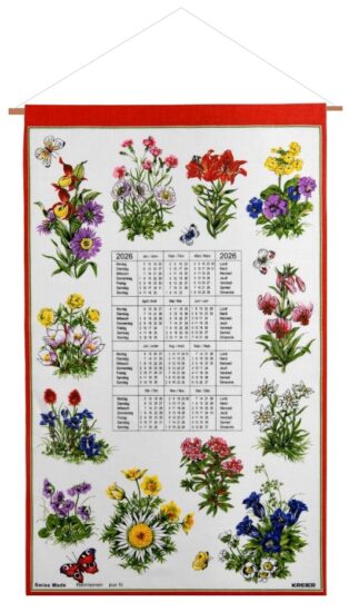 Calendrier 2026 Kreier Fleurs des Alpes