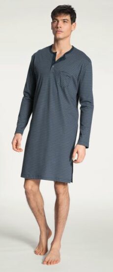 robe de nuit homme en manches longues coton interlock