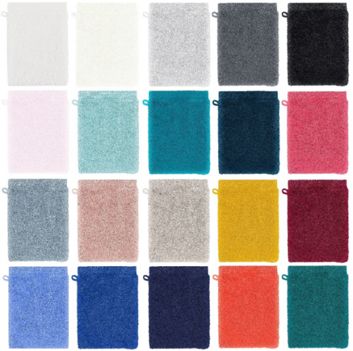 gant toilette uni 20 coloris