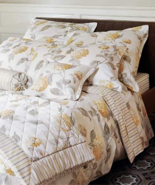 housse couette hydra jaune