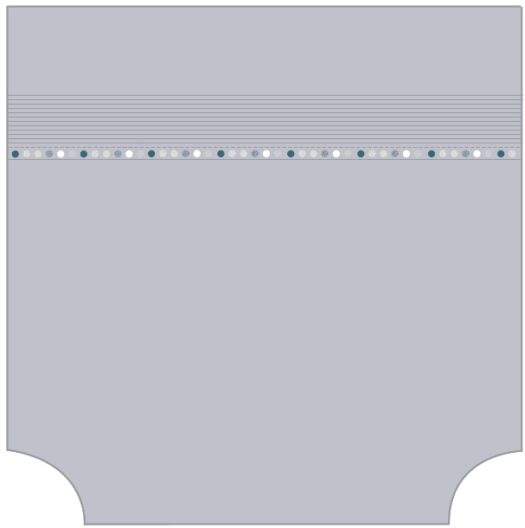 housse couette rond rayure gris 