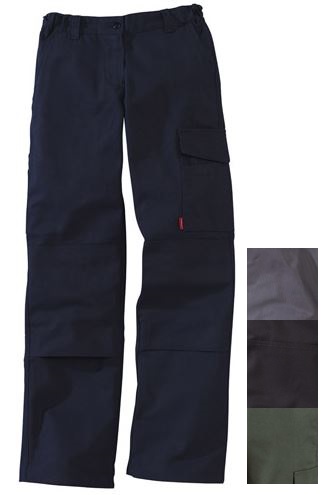 pantalon h ceinture elastique cote multipoches polycoton bleu gris grischarbon vertfonce