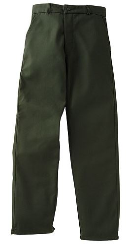 pantalon h ceinture passants polycoton 36a60 vert