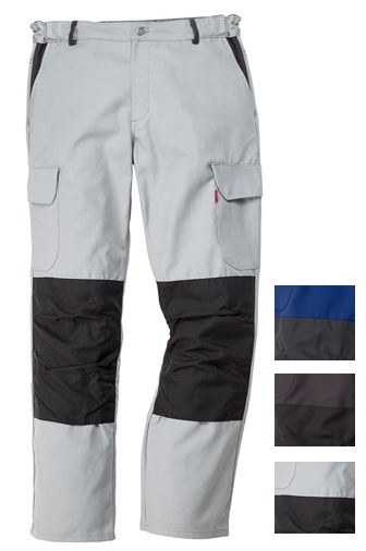 pantalon h ceintureelastiquecote multi poches bicolorebleuetcharbon carbonetgris grisetcharbon polycoton
