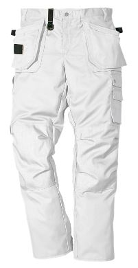 pantalon pro multipoches blanc