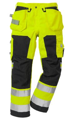 pantalon visibilite jaune bandesreflechissante