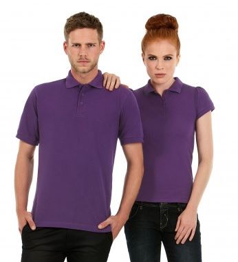 polo homme femme mauve 100 coton S XXXL