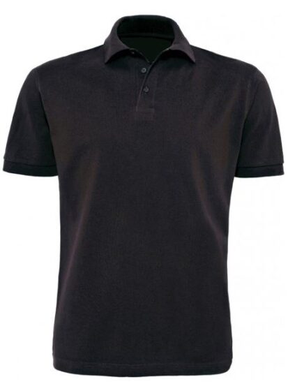 polo homme noir 100 coton S XXXL 