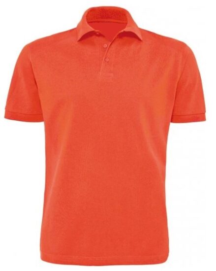 polo homme orange 100 coton S XXXL 