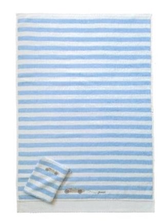 serviette gant bleu baby
