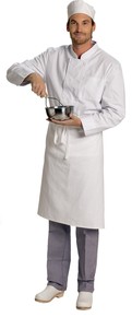 tablier cuisinier 75cm 75x105cm bachette blanche pm975