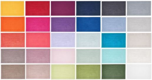 tapis de bain 50x 80 cm 00 pur coton peigne eponge 560gr m 30 couleurs