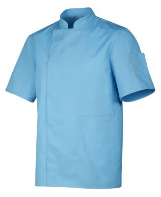 veste alimentaire manches courtes uni bleu - vêtements de travail professionnels
